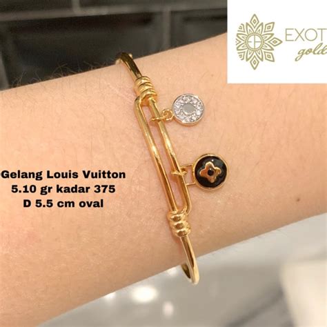 gelang emas louis vuitton|gelang lv untuk wanita.